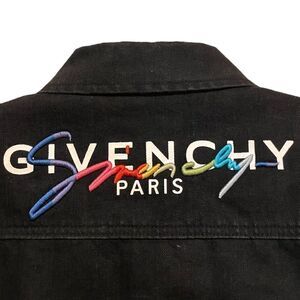 Mens GIVENCHY Denim Embroidered Logo Jacket |Size: XL| Made in Italy